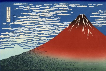  weather Canvas - fuji mountains in clear weather 1831 Katsushika Hokusai Japanese